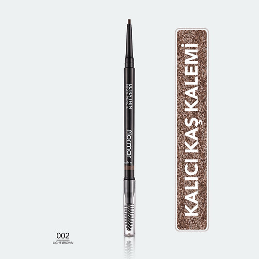 Flormar Ultra Thin Eyebrow Pencil with Fine Tip and Bristle Brush 0