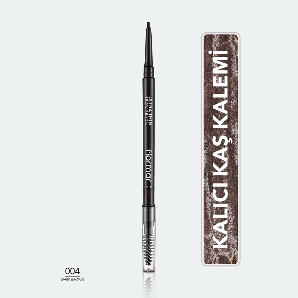 Flormar Ultra Thin Eyebrow Pencil with Fine Tip and Bristle Brush 0