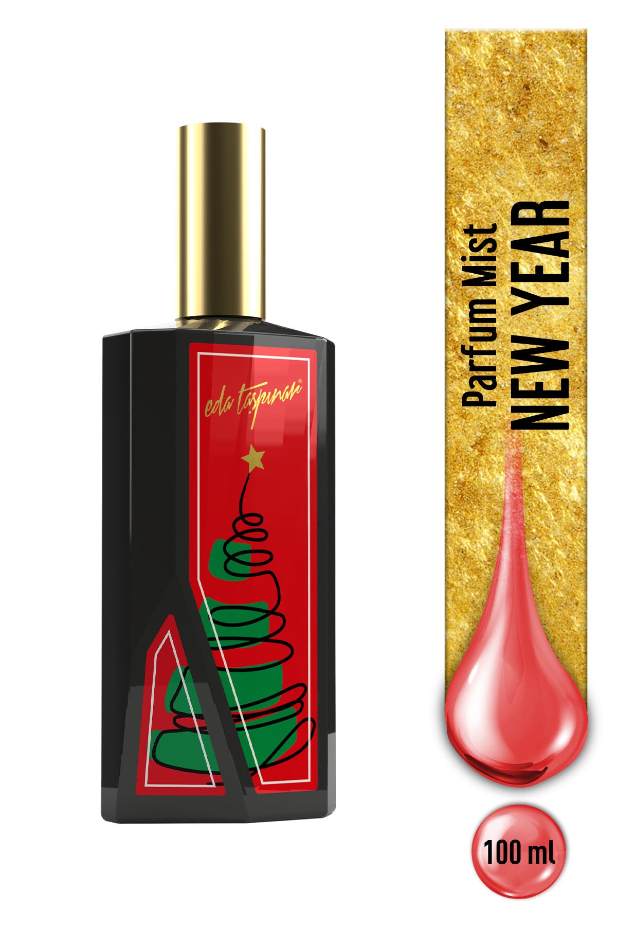 New Year Parfum Mist – Oriental & Warm Fragrance & EDP Perfume - 100 ml