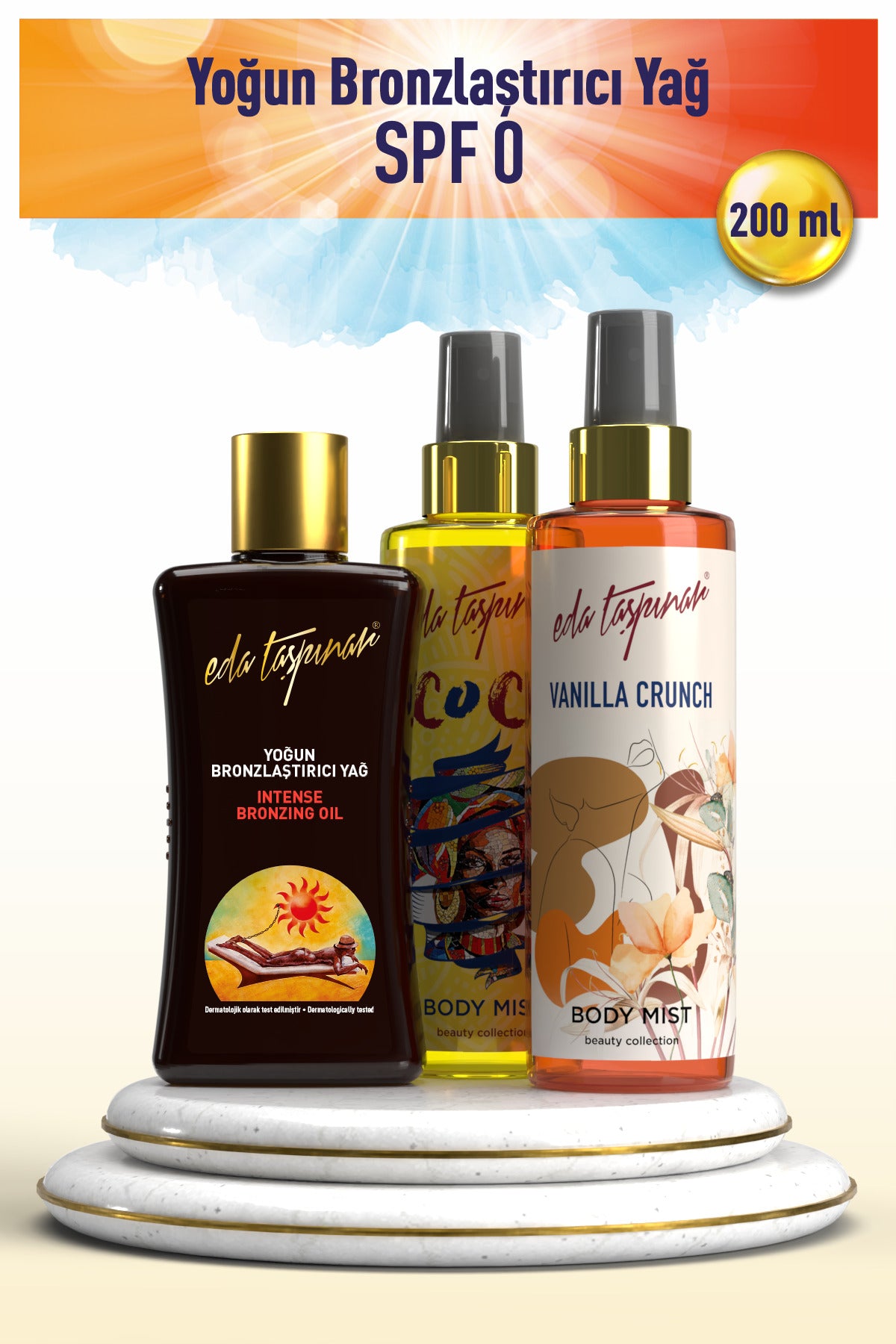 Intense Bronzer SPF 0 200ml - Vanilla 200ml & Coco Body Mist