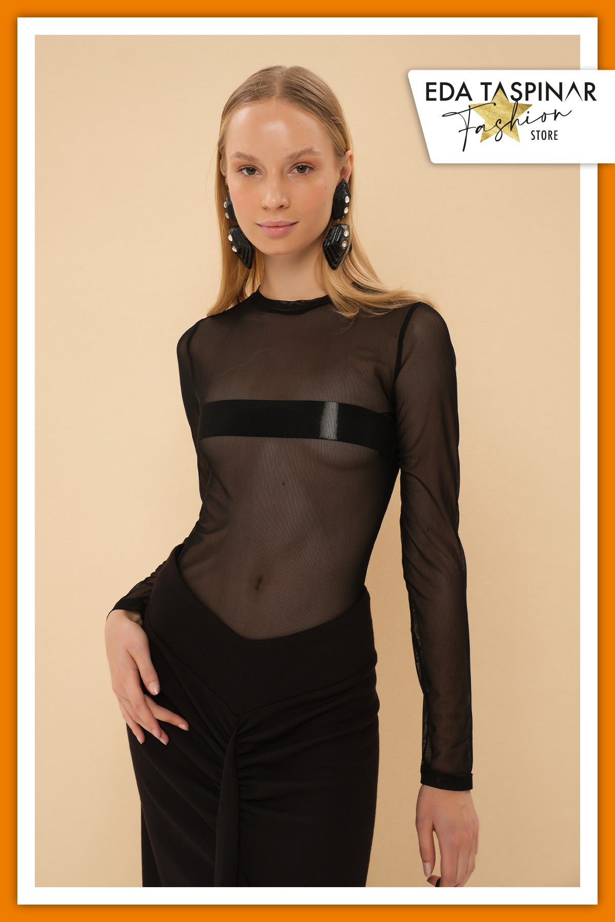 Black Chiffon Body TEKS-00042