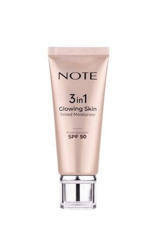 Note 3 in 1 Glowing Skin Tinted Moisturizer 50 SPF Işıltılı Aydınlatıcı Krem