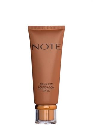 Note Sunglow 10 Işıltılı SPF 15 Bronzlaştırıcı Fondöten