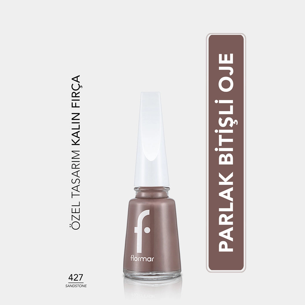 Flormar Nail Enamel Intensely Pigmented Nail Polish 417 Steel Gray
