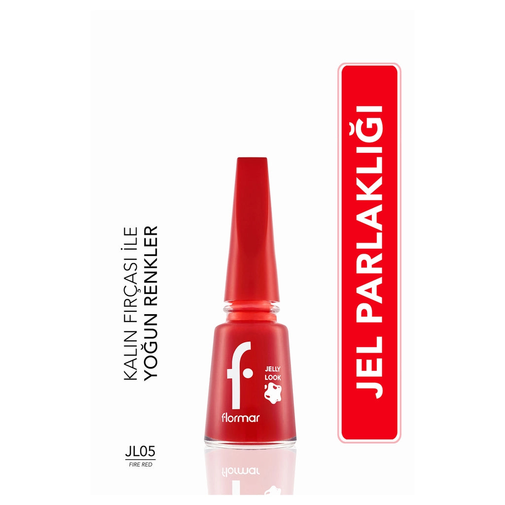Flormar Jelly Look Intensely Pigmented and Gel Appearance Nail Polish