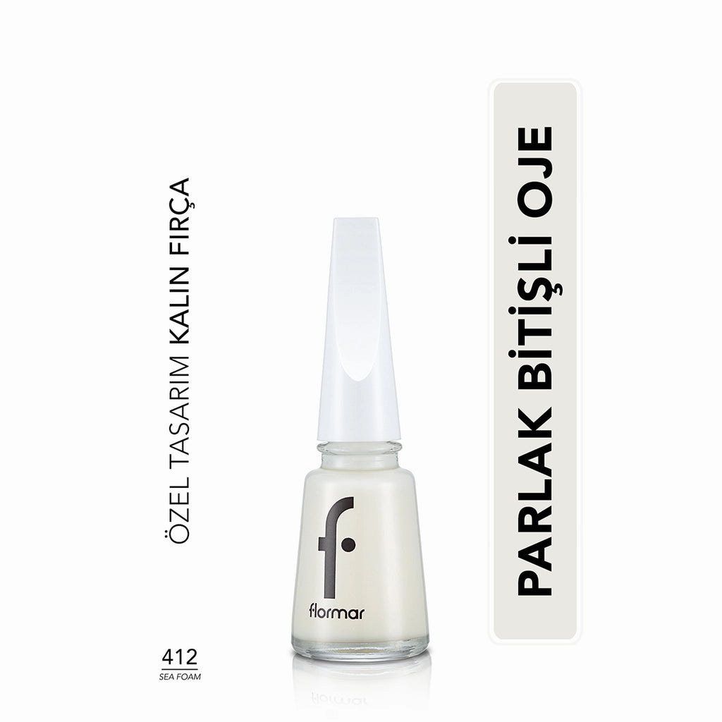 Flormar Nail Enamel Intensely Pigmented Nail Polish 417 Steel Gray