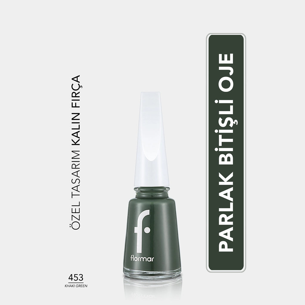 Flormar Nail Enamel Intensely Pigmented Nail Polish 417 Steel Gray