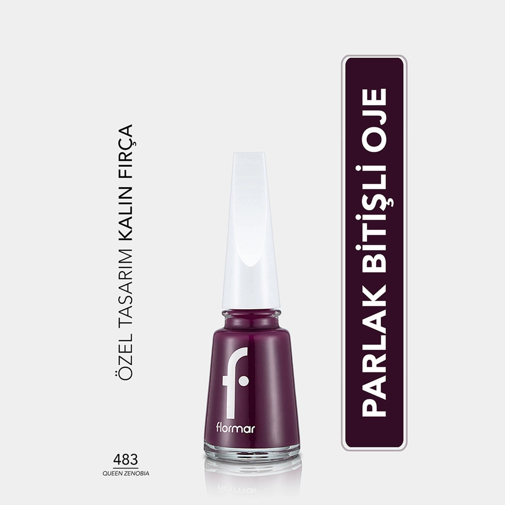 Flormar Nail Enamel Intensely Pigmented Nail Polish 417 Steel Gray