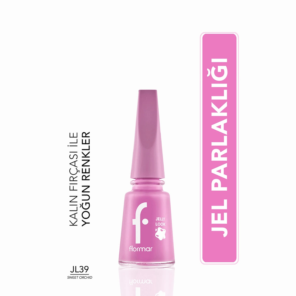 Flormar Jelly Look Intensely Pigmented and Gel Appearance Nail Polish