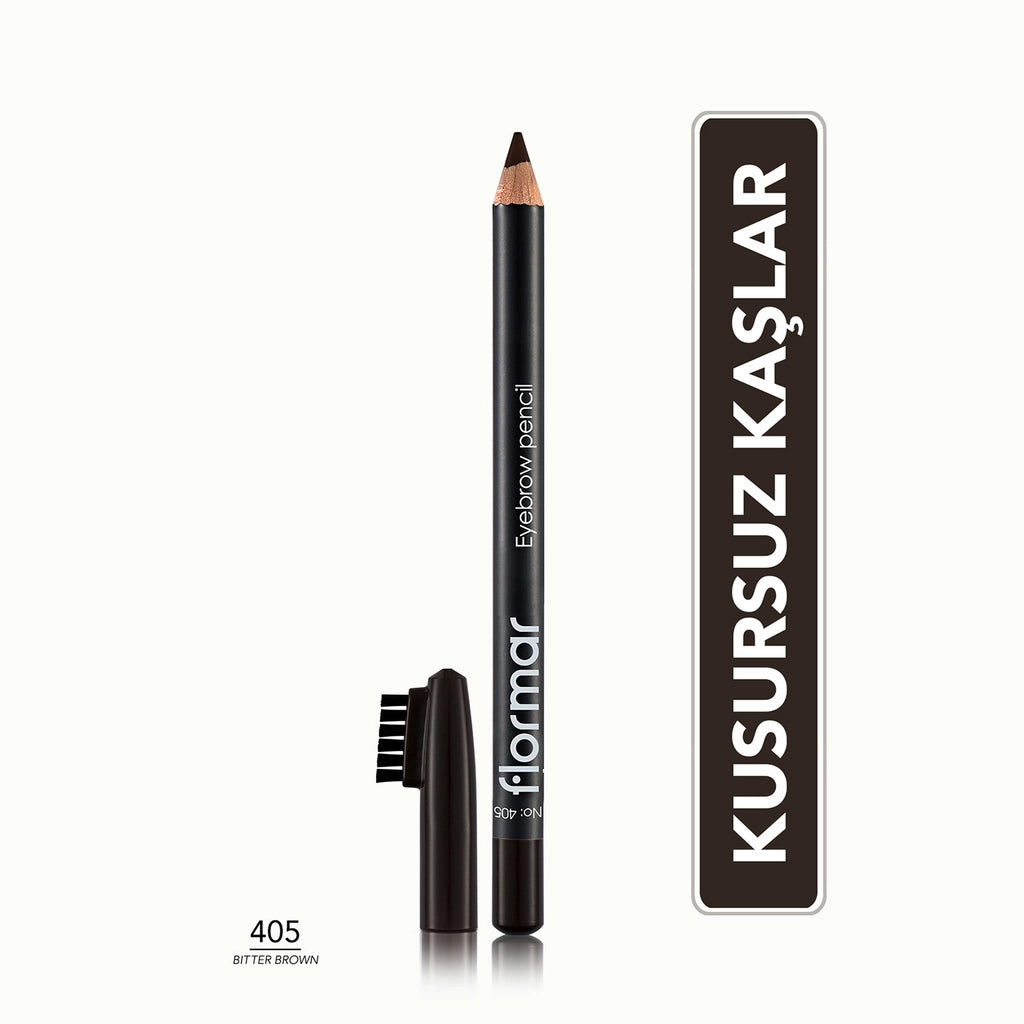 Flormar Eyebrow Pencil with Soft Tip and Diffusion Brush