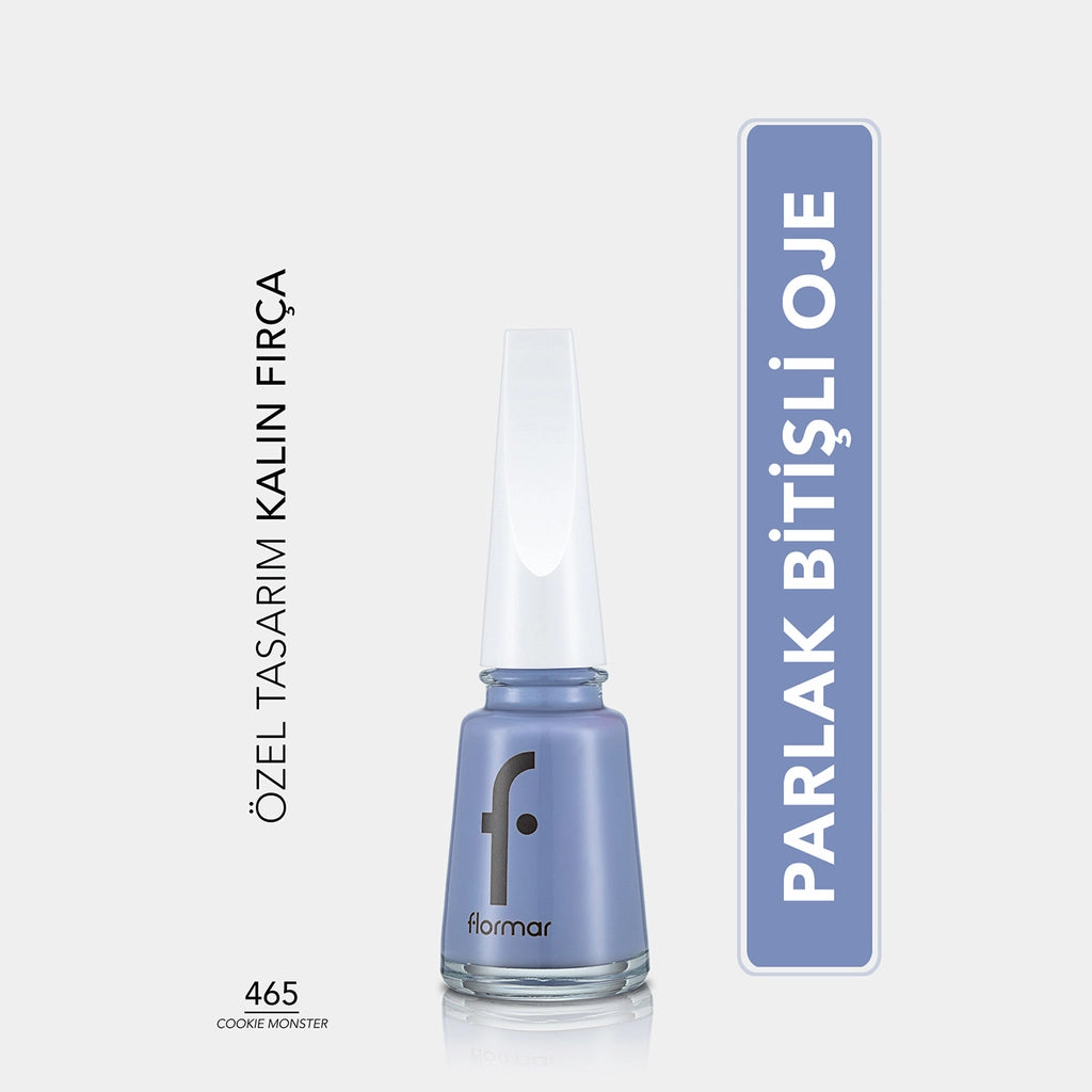 Flormar Nail Enamel Intensely Pigmented Nail Polish 417 Steel Gray