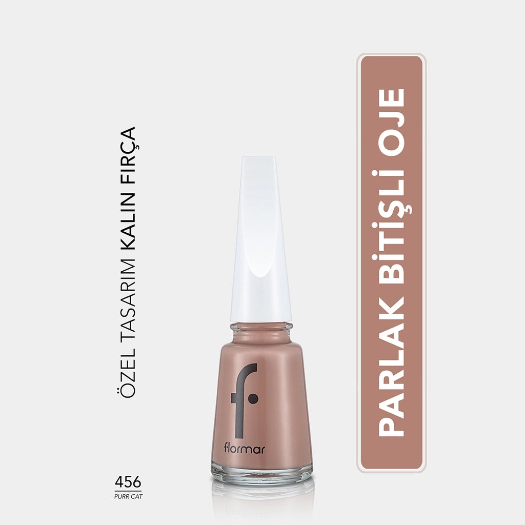 Flormar Nail Enamel Intensely Pigmented Nail Polish 417 Steel Gray