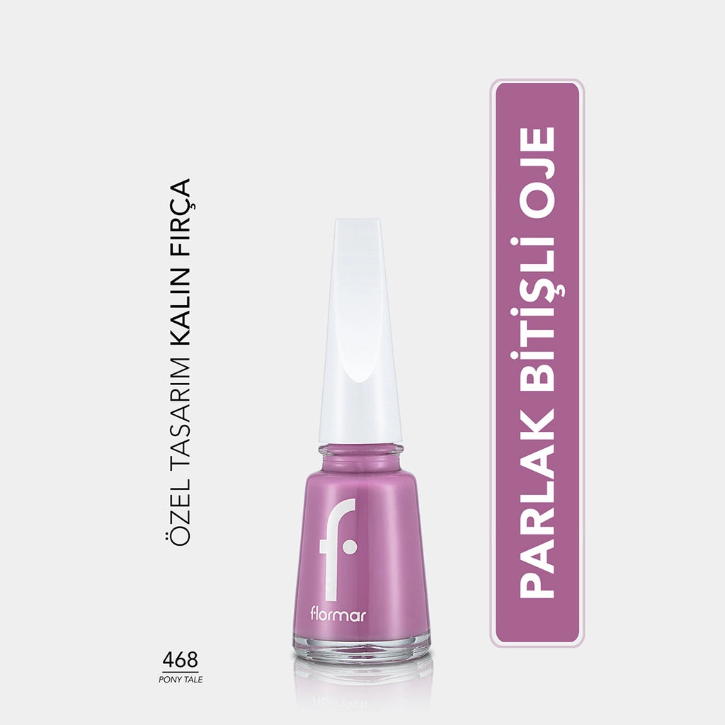 Flormar Nail Enamel Intensely Pigmented Nail Polish 417 Steel Gray