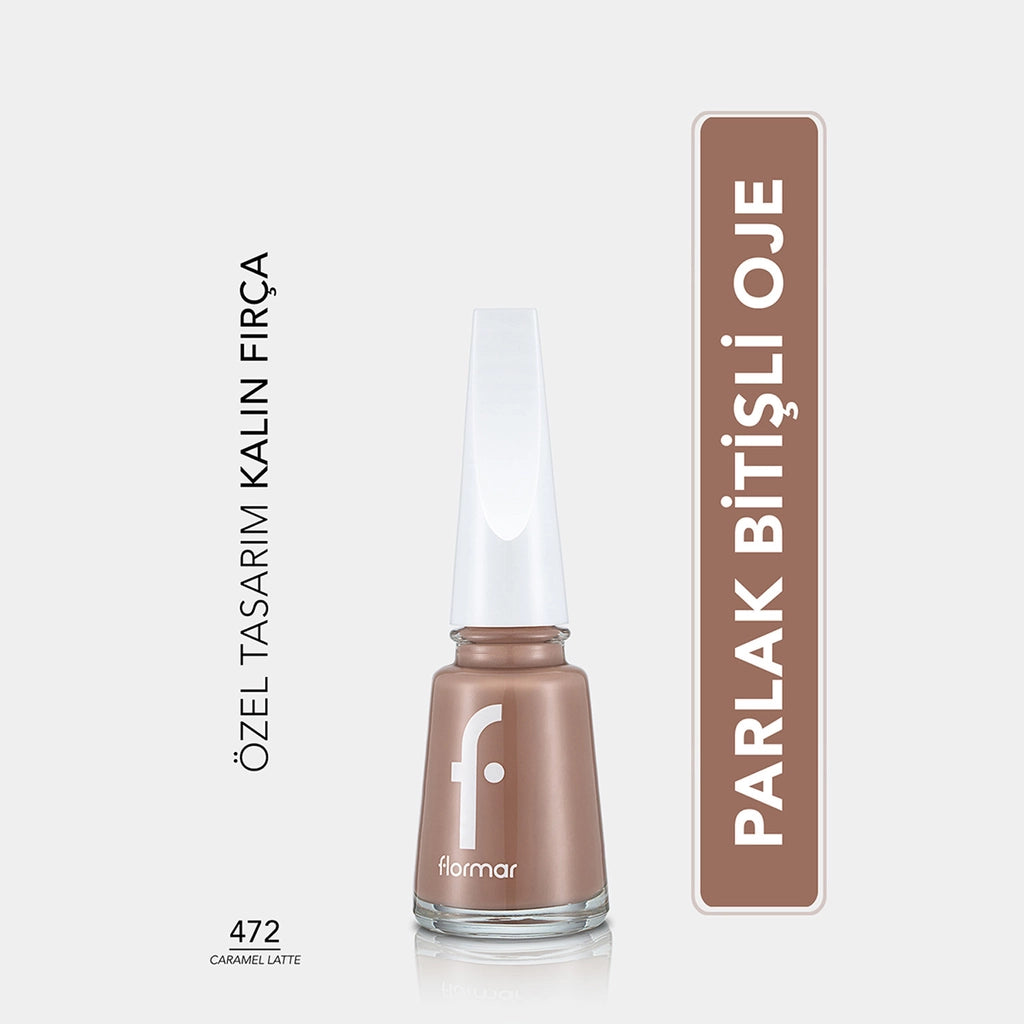 Flormar Nail Enamel Intensely Pigmented Nail Polish 417 Steel Gray
