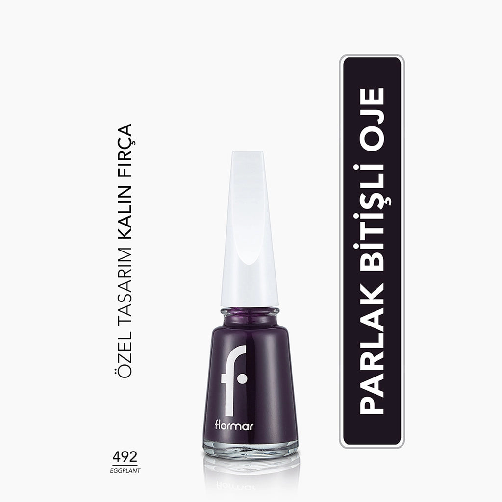 Flormar Nail Enamel Intensely Pigmented Nail Polish 417 Steel Gray