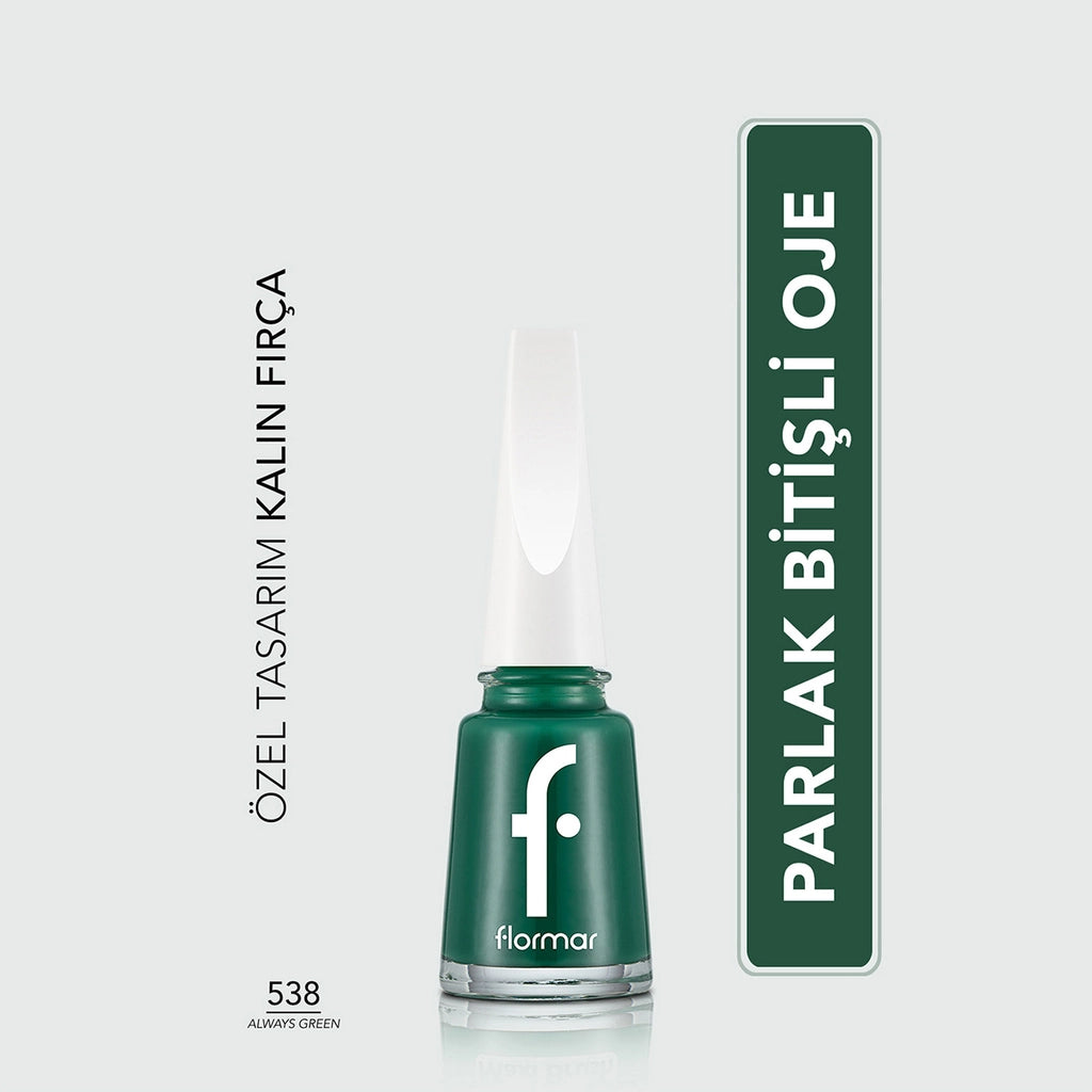Flormar Nail Enamel Intensely Pigmented Nail Polish 417 Steel Gray