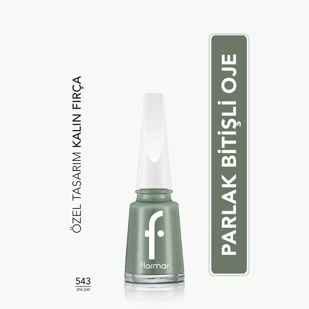 Flormar Nail Enamel Intensely Pigmented Nail Polish 417 Steel Gray