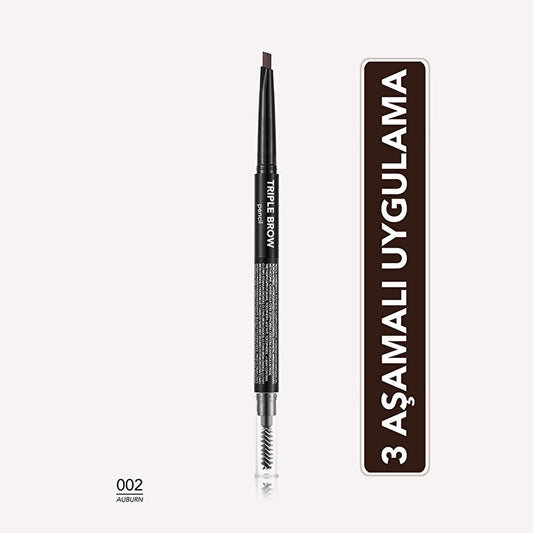 Flormar Triple Brow Brush and Powder Eyebrow Pencil