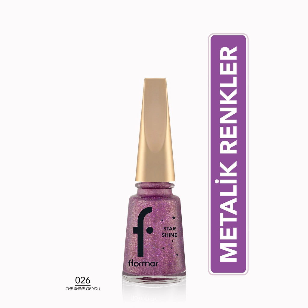 Flormar Star Shine Intensely Pigmented Metallic Look Nail Polish
