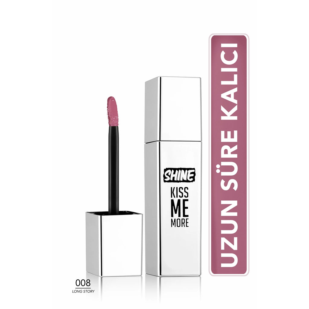 Flormar Shine Kiss Me More Long Lasting & Shiny Finish Liquid Lipstick