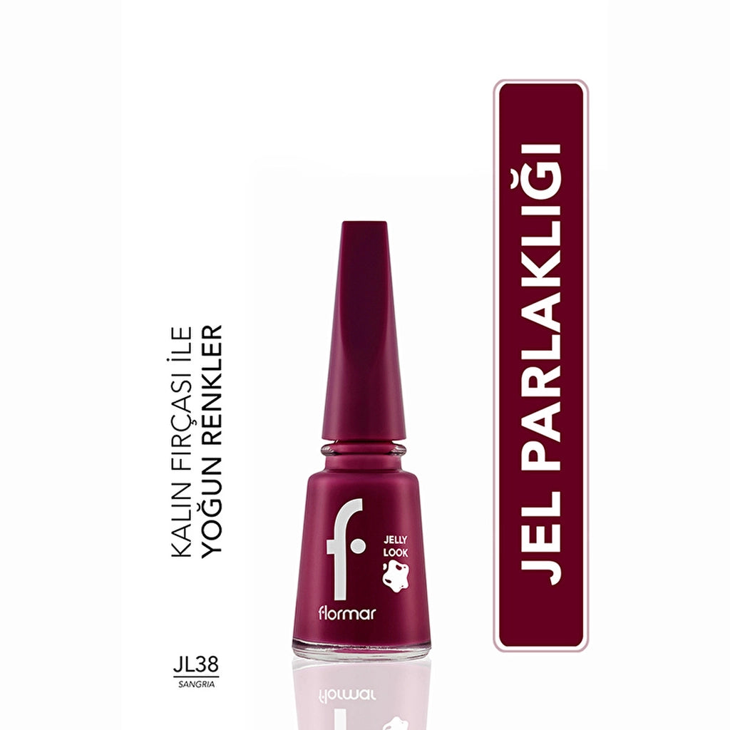 Flormar Jelly Look Intensely Pigmented and Gel Appearance Nail Polish