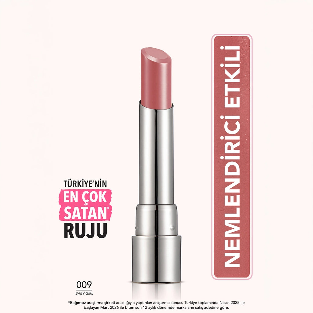 Flormar Sheer Up Moisturizing Effect Semi-Transparent Lipstick