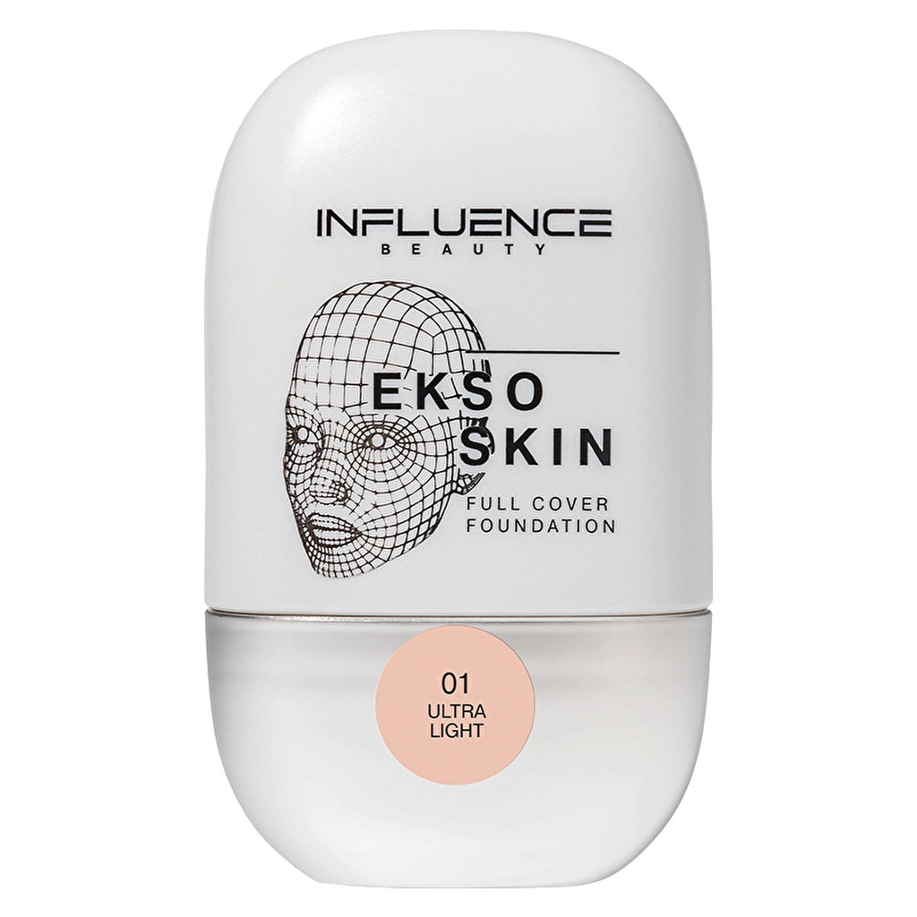 Influence Beauty Full Cover Foundation Ekso Skin - High-Coverage Foundation for Flawless Complexion