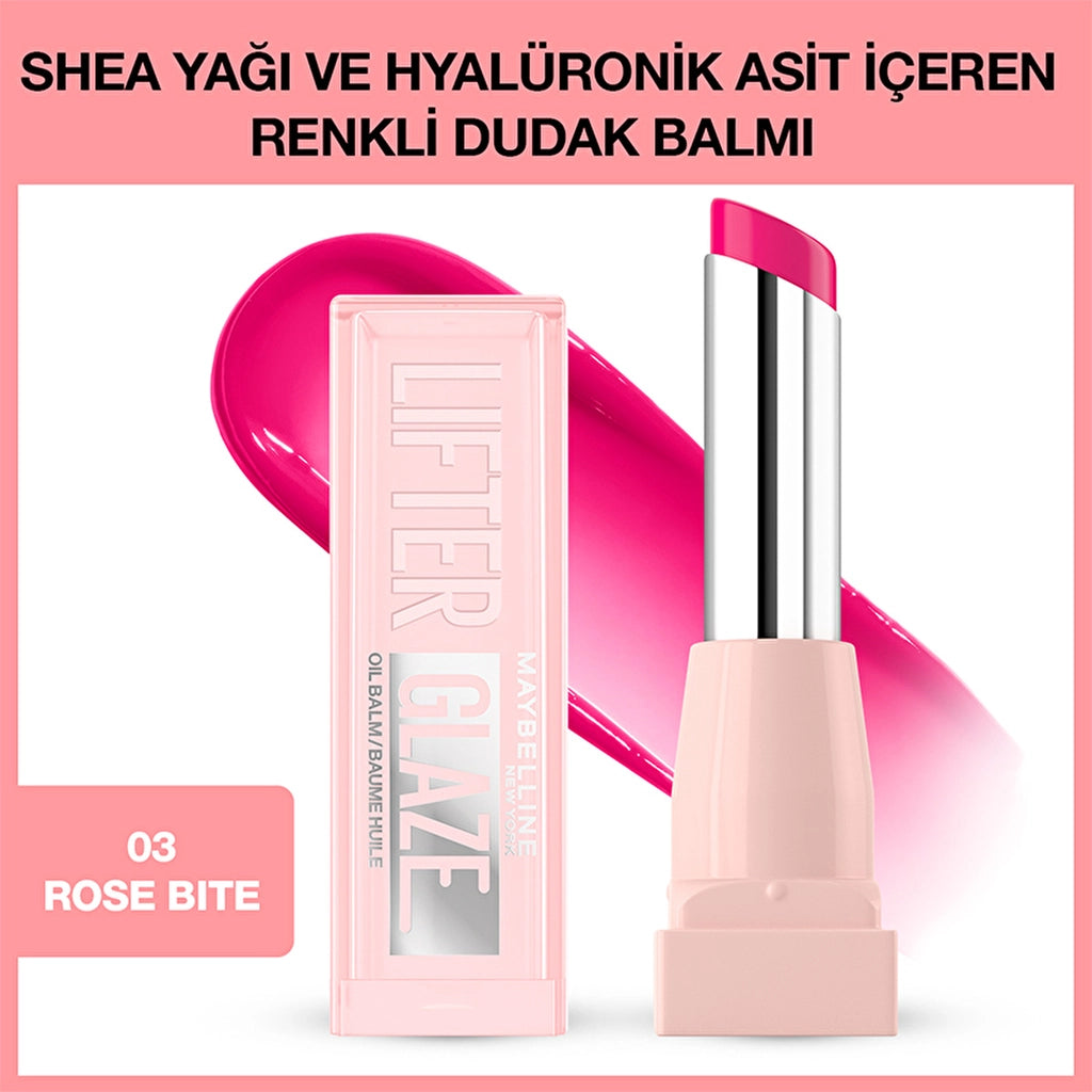 Maybelline New York Lifter Glaze Tinted Lip Balm with Shea Butter and Hyaluronic Acid