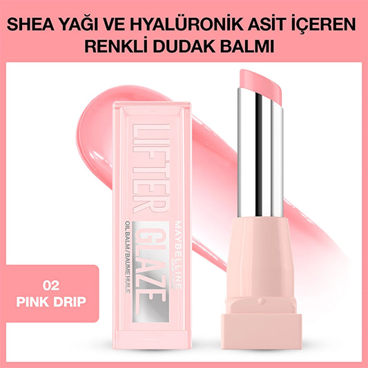 Maybelline New York Lifter Glaze Tinted Lip Balm with Shea Butter and Hyaluronic Acid
