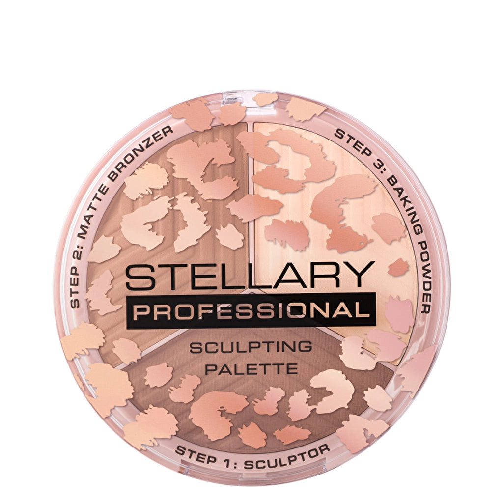 Stellary Face Sculptor - 3in1 Palette Contour, Blush & Highlighter