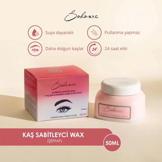 Soho N.Y.C. Eyebrow Shaping Stabilizer Wax Transparent 50 ml