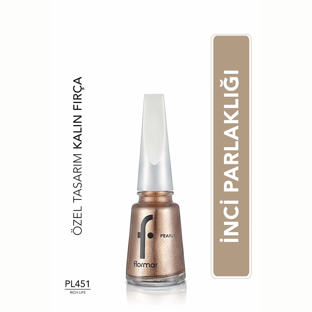 Flormar Pearly Intensely Pigmented and Pearlescent Reflection Nail Polish