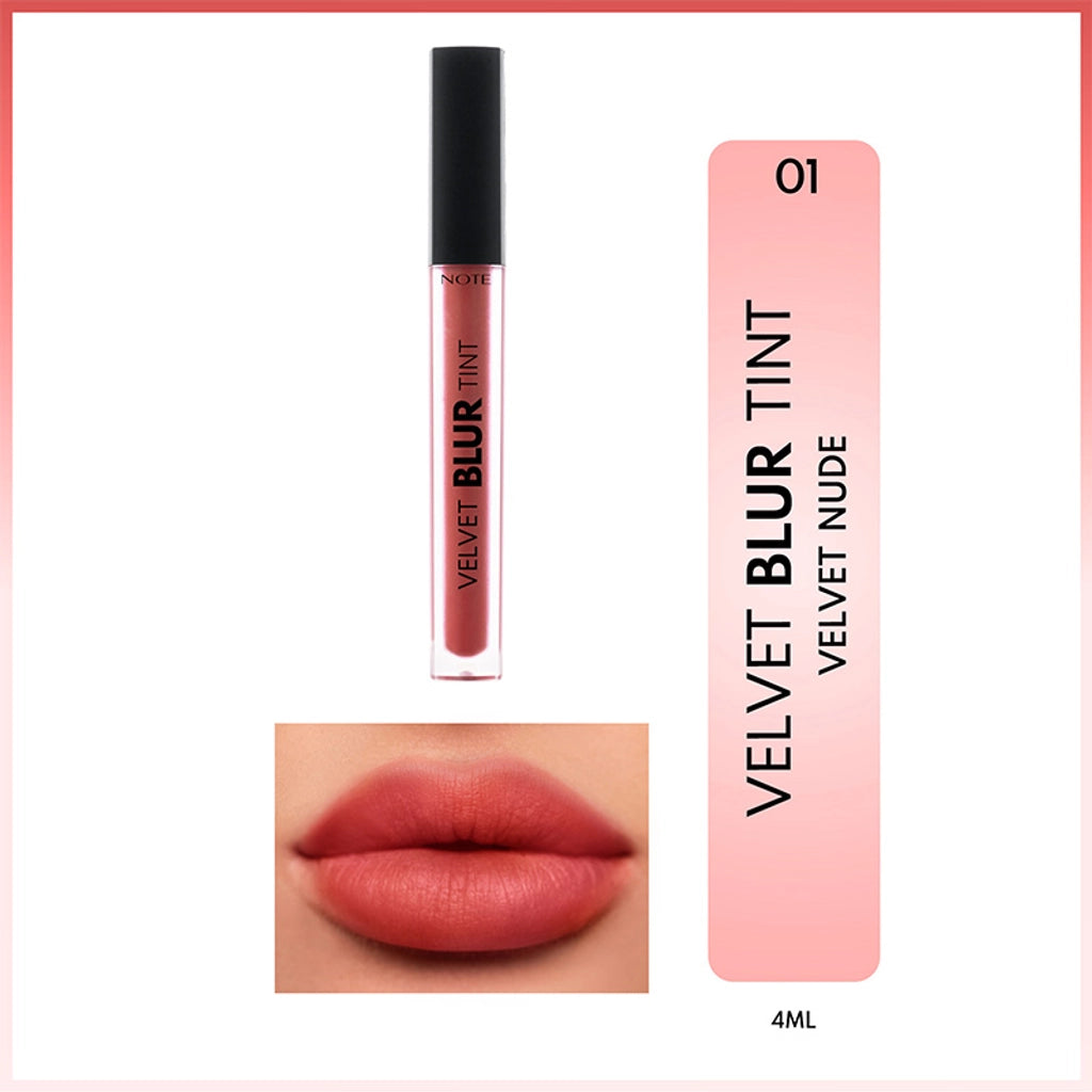 Note Velvet Blur Tint Velvet Finish Moisturizing Matte Lipstick
