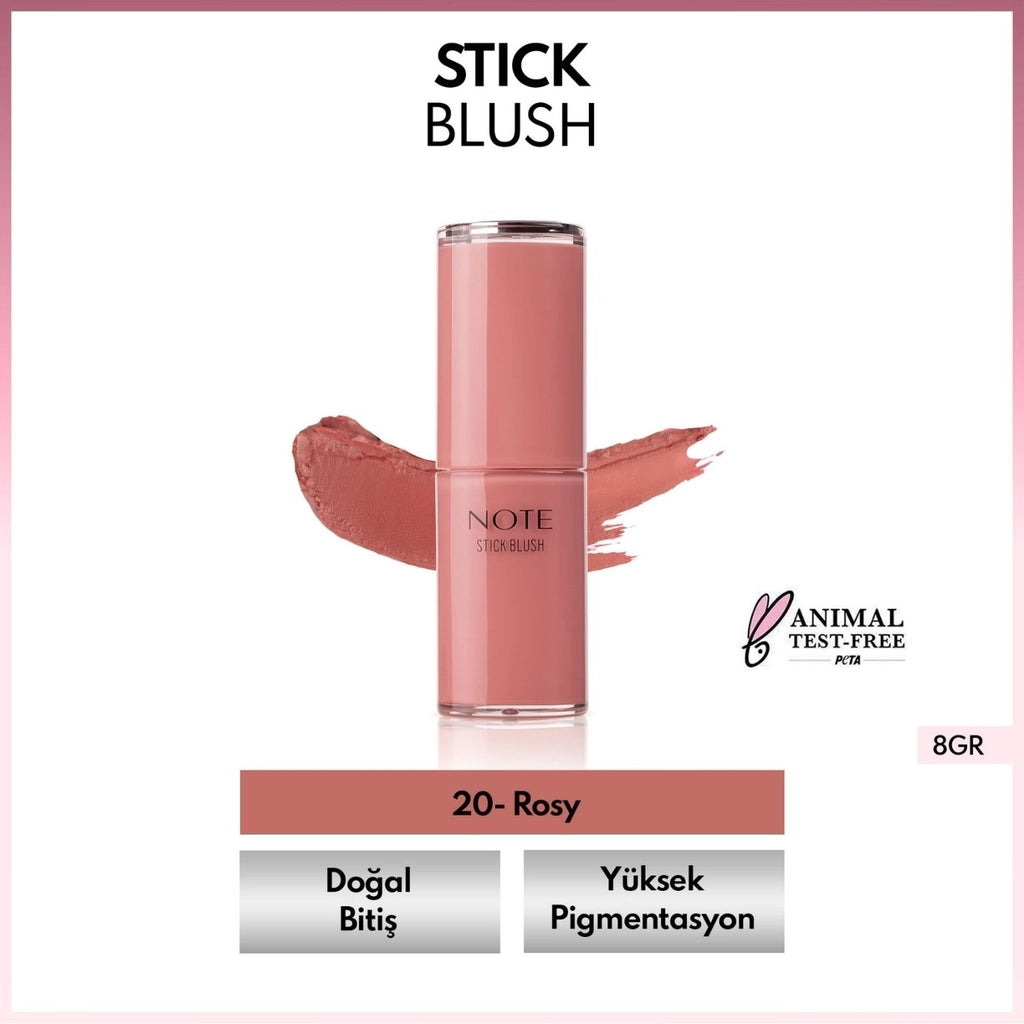 Note Stick Blush Moisturizing Soft Stick Blush