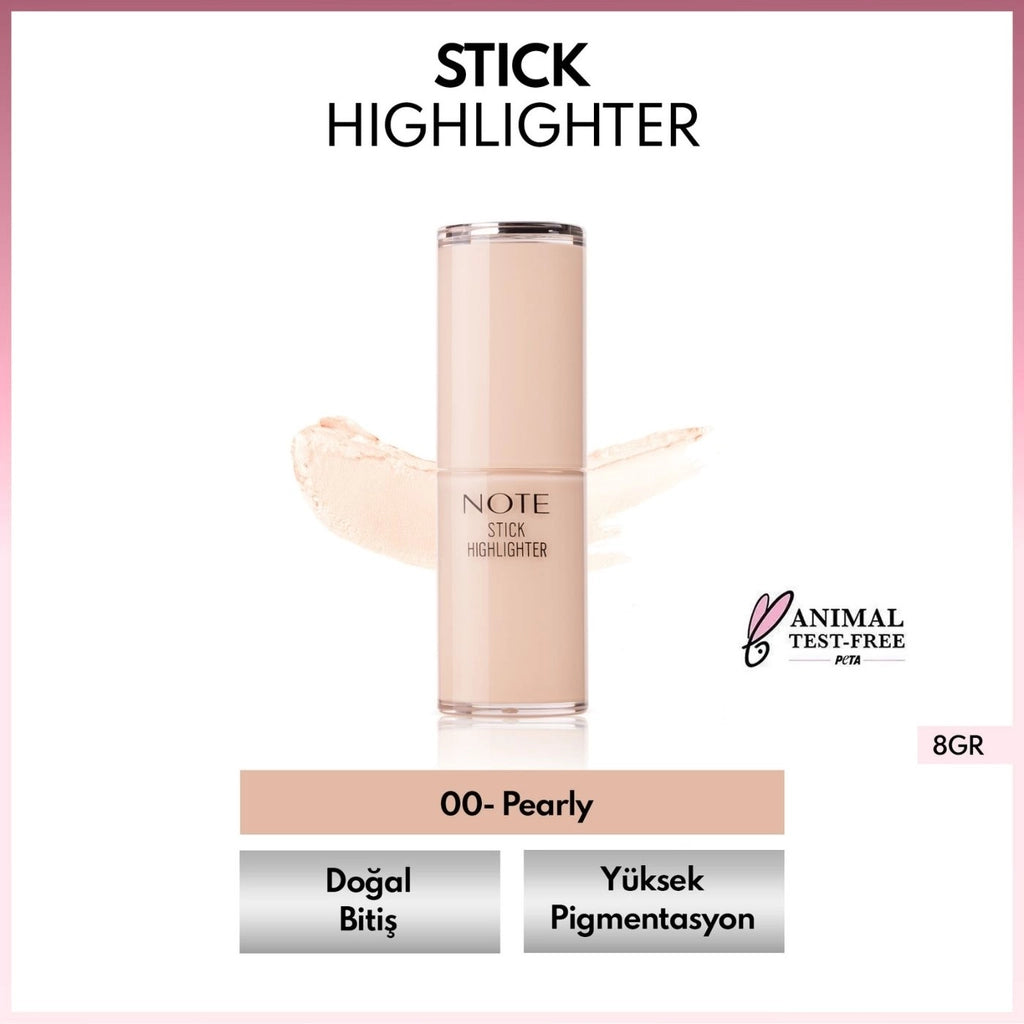 Note Stick Highlighter Moisturizer Soft Stick Illuminator 00 Pearly