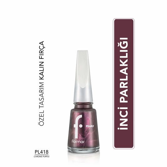 Flormar Pearly Intensely Pigmented and Pearlescent Reflection Nail Polish