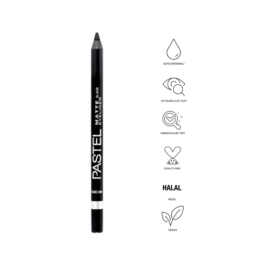 Pastel Dipliner Waterproof Color & Care Matte Eyeliner No: 320 Black