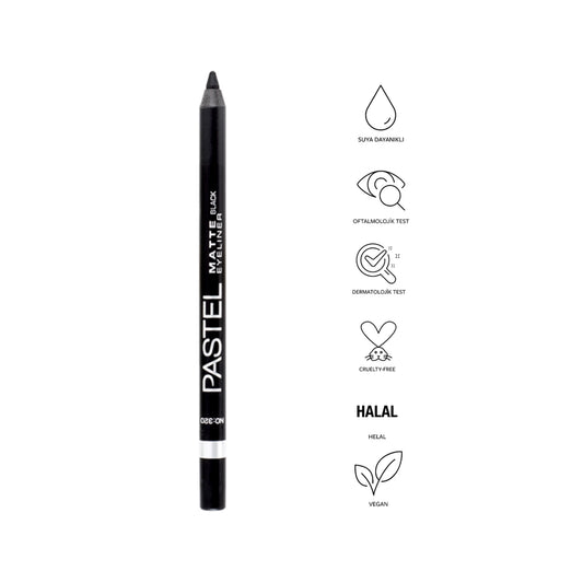 Pastel Dipliner Waterproof Color & Care Matte Eyeliner No: 320 Black