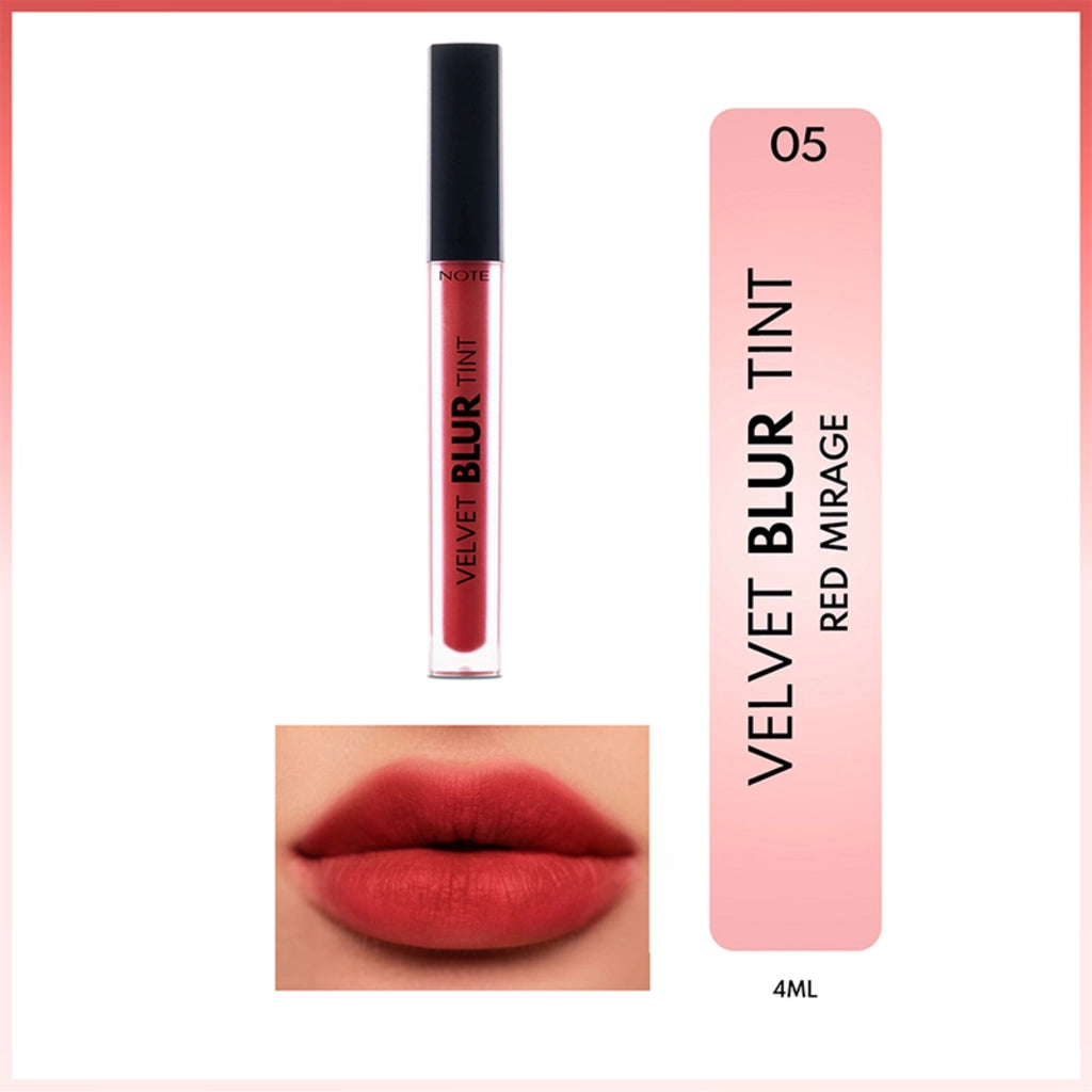Note Velvet Blur Tint Velvet Finish Moisturizing Matte Lipstick