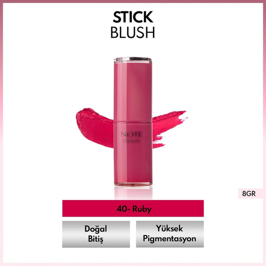 Note Stick Blush Moisturizing Soft Stick Blush