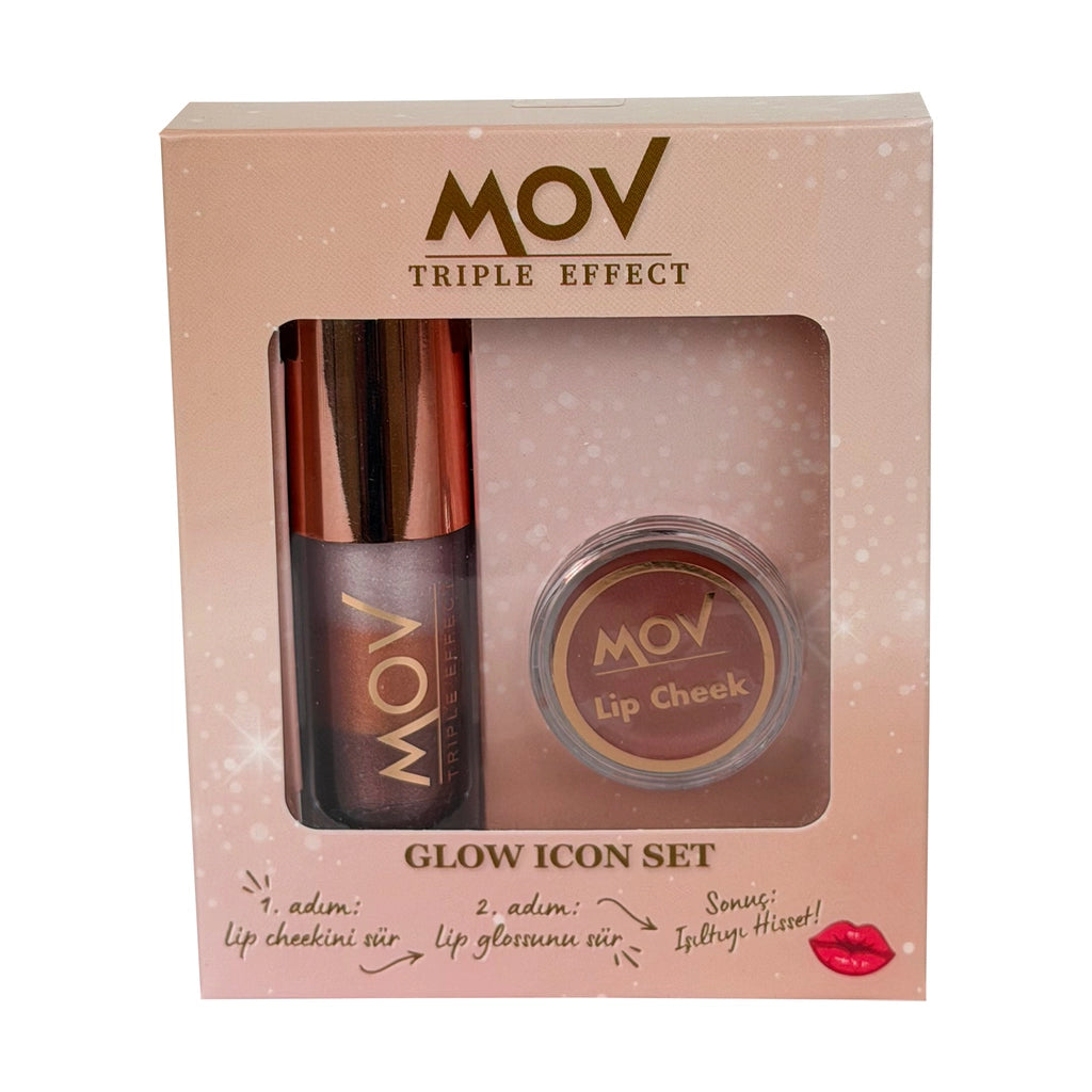Mov Glow Icon Lip Gloss + Blush