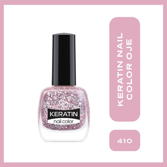 Golden Rose Keratin Glitter Nail Polish No: