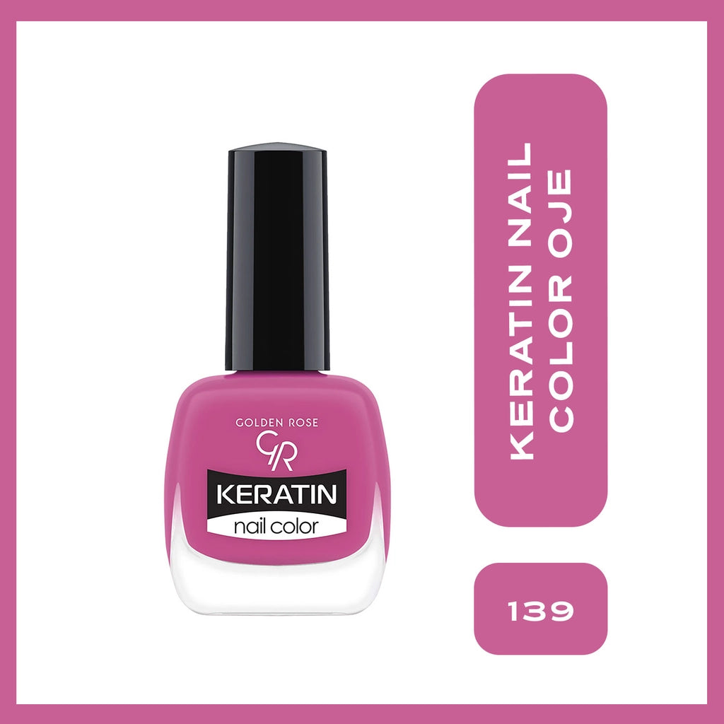 Golden Rose Keratin Nail Color Nail Polish No: