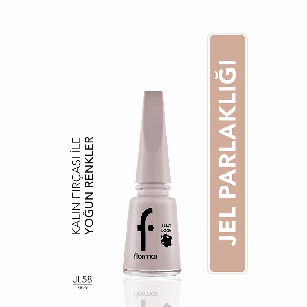 Flormar Jelly Look Intensely Pigmented and Gel Appearance Nail Polish