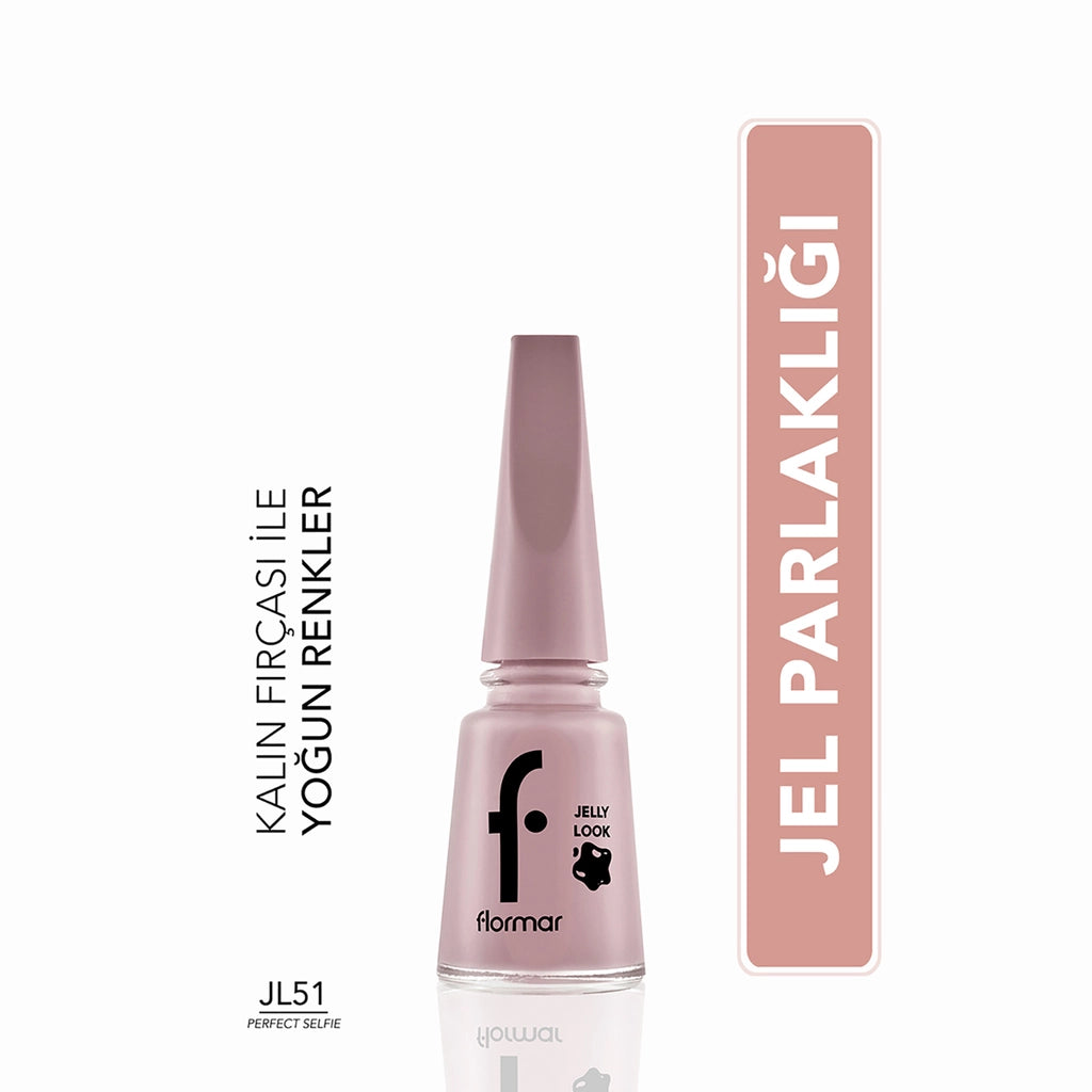 Flormar Jelly Look Intensely Pigmented and Gel Appearance Nail Polish