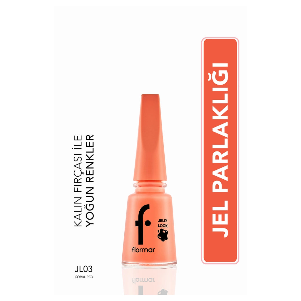 Flormar Jelly Look Intensely Pigmented and Gel Appearance Nail Polish