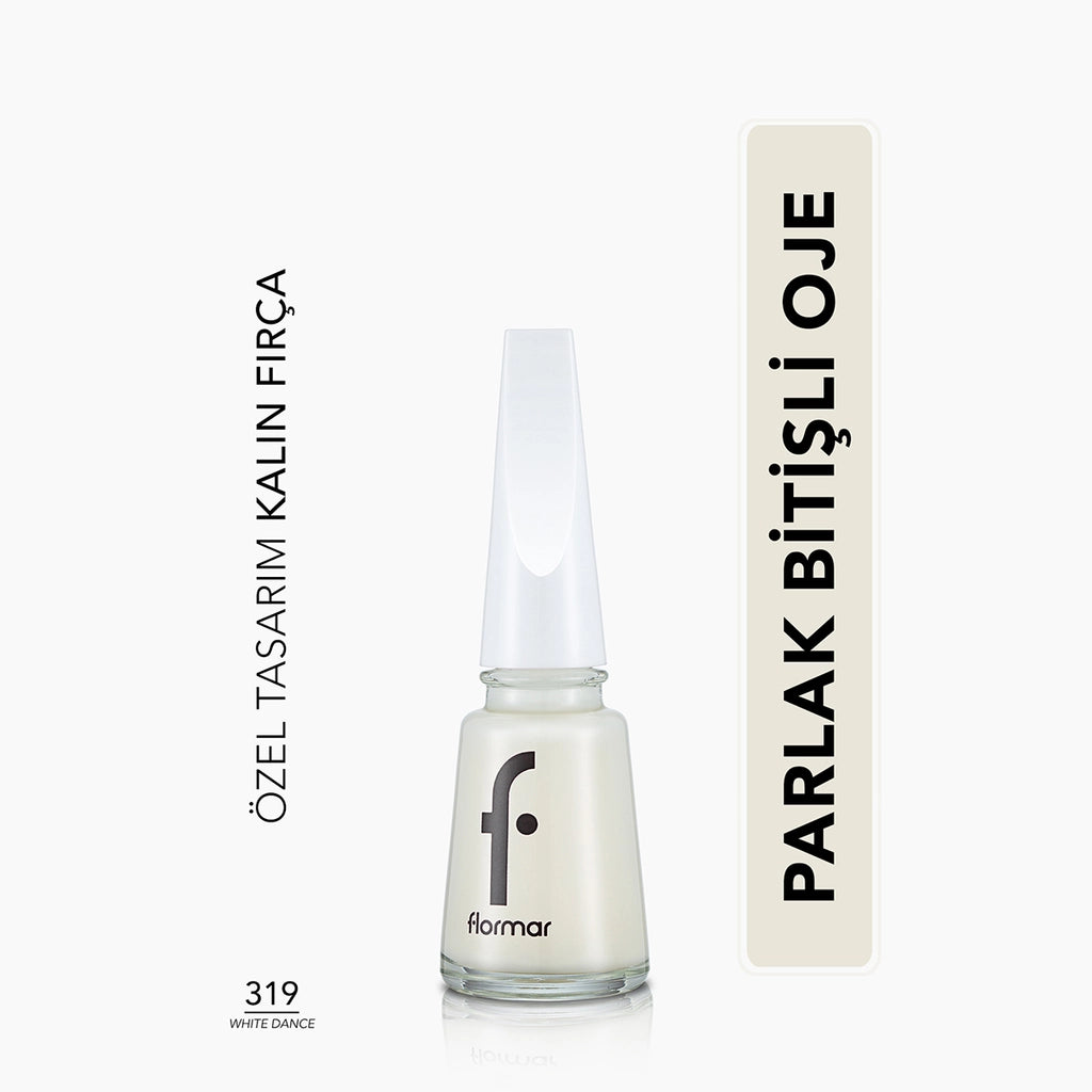 Flormar Nail Enamel Intensely Pigmented Nail Polish 417 Steel Gray
