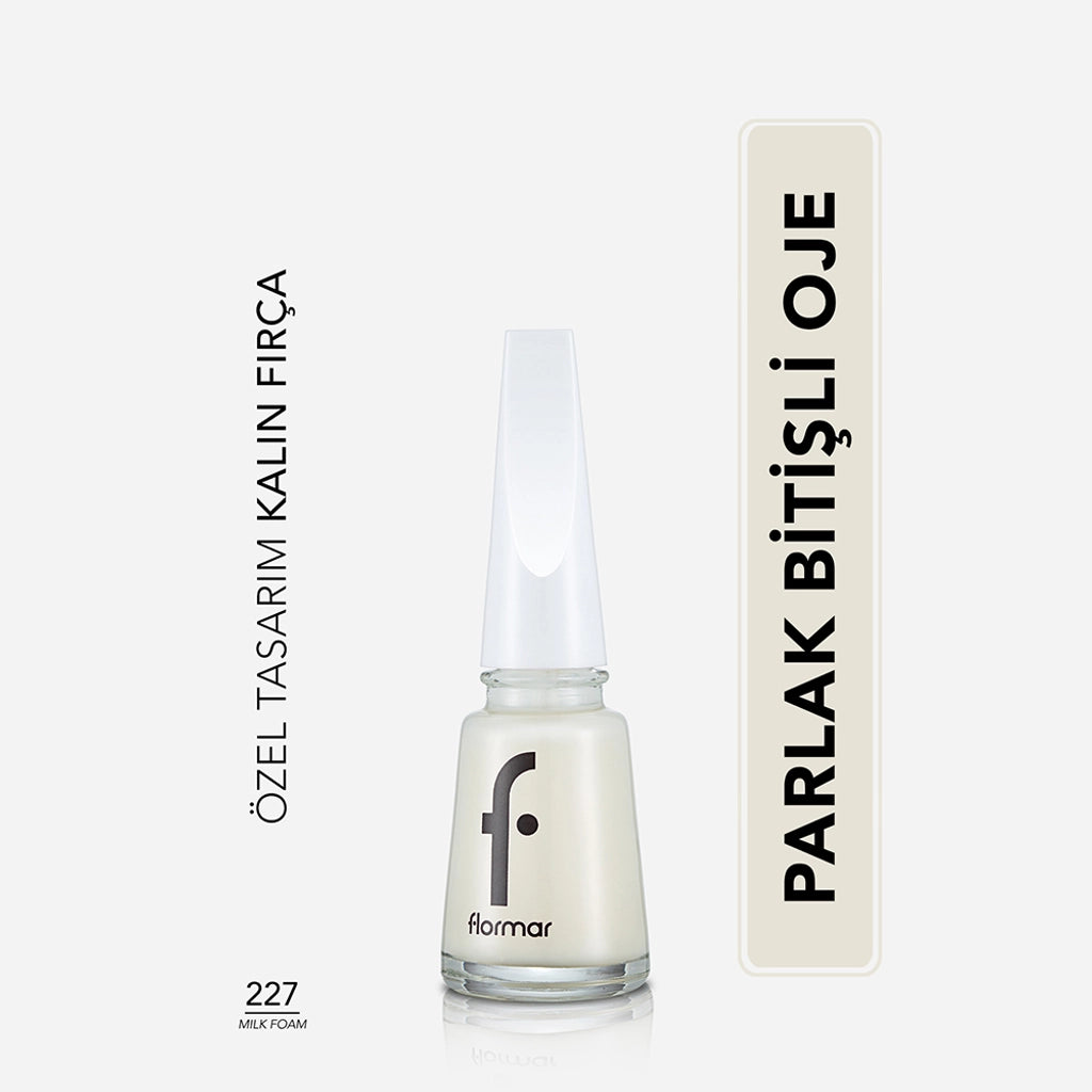 Flormar Nail Enamel Intensely Pigmented Nail Polish 417 Steel Gray