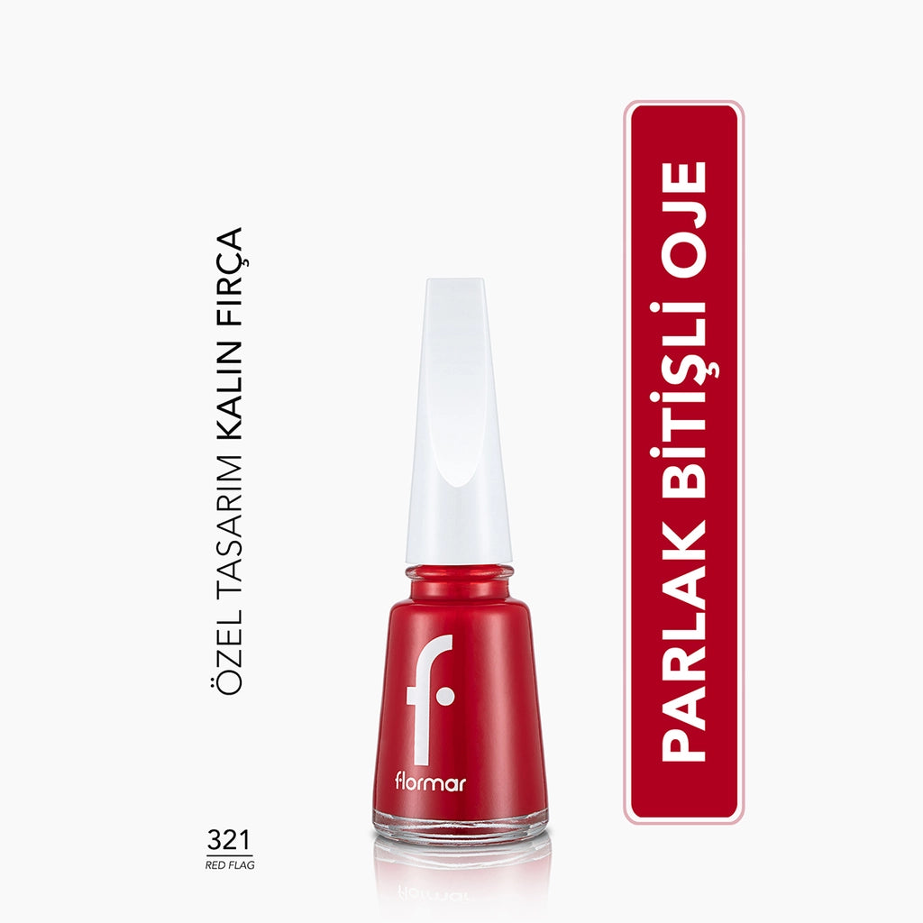Flormar Nail Enamel Intensely Pigmented Nail Polish 417 Steel Gray