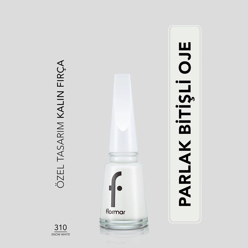 Flormar Nail Enamel Intensely Pigmented Nail Polish 417 Steel Gray